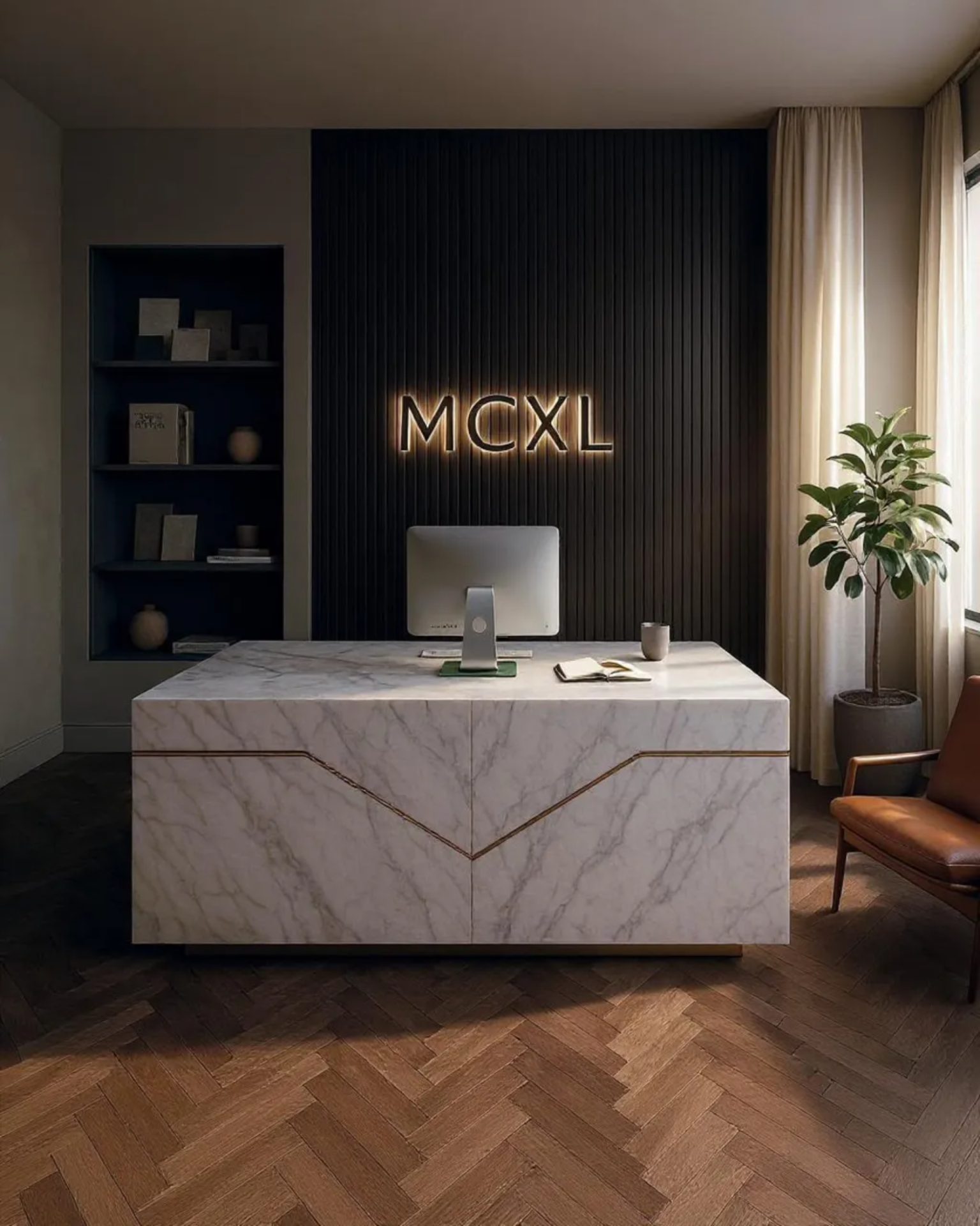 MCXL workspace showcasing elegant design process